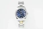 AR Factory Rolex Datejust 31mm Stainless Steel Blue Dial Diamond Bezel Oyster Perpetual Automatic Watch
