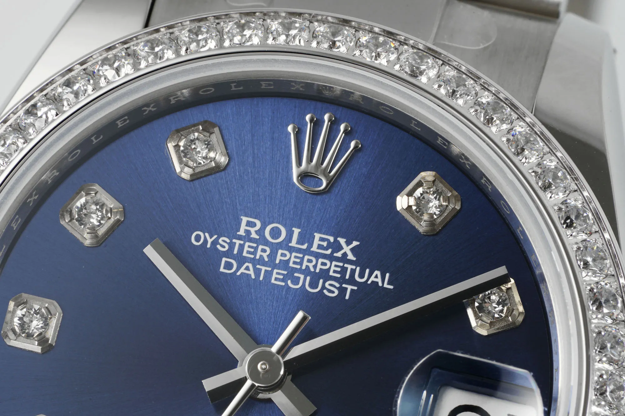AR Factory Rolex Datejust 31mm Stainless Steel Blue Dial Diamond Bezel Oyster Perpetual Automatic Watch - 图片 3