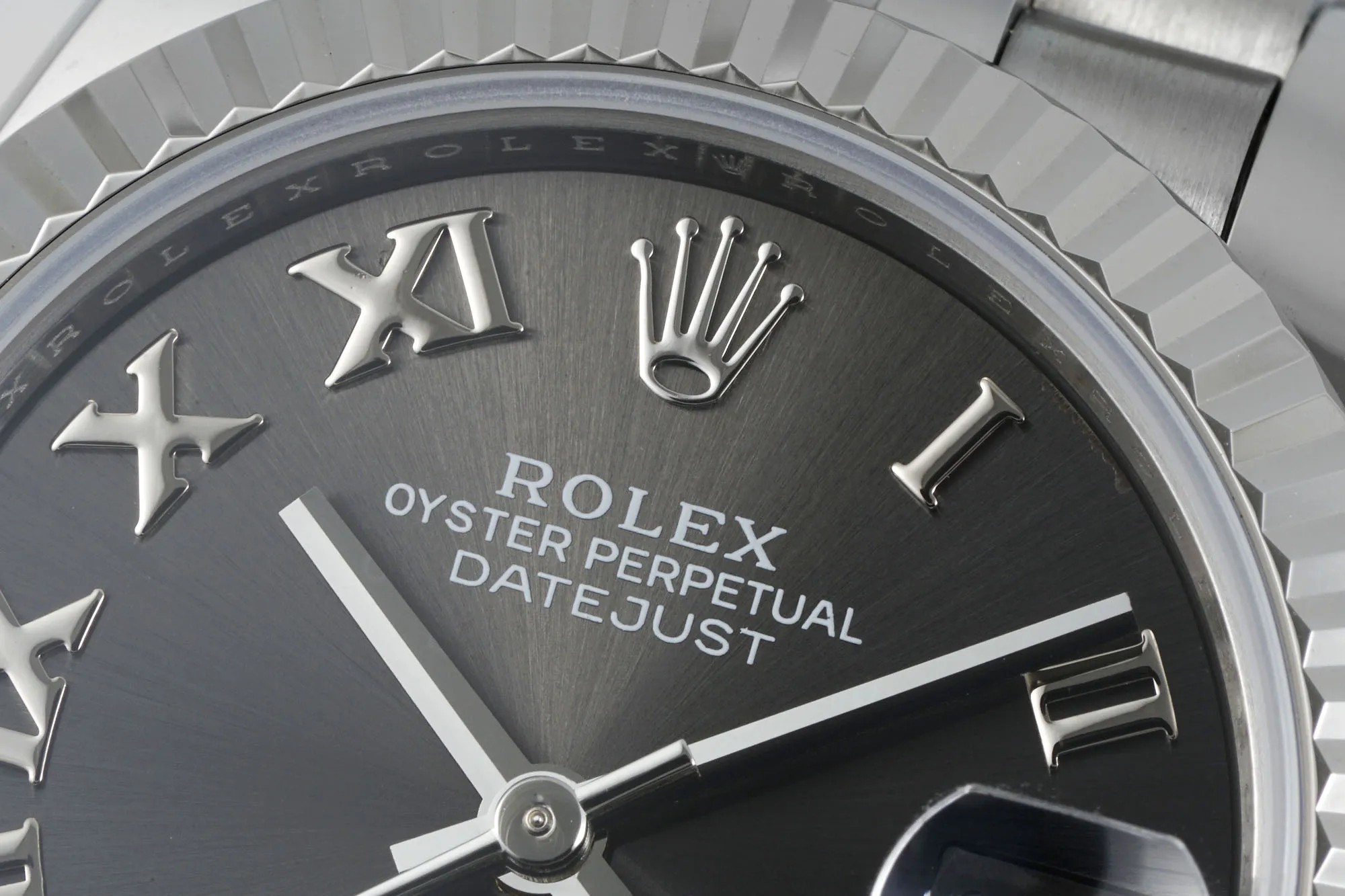 AR Factory Rolex Datejust 31mm Stainless Steel Grey Roman Numeral Dial Jubilee Bracelet Luxury Watch - 图片 3