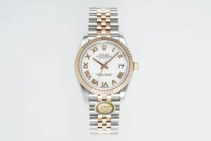 AR Factory Rolex Datejust 31mm Two-Tone Stainless Steel and 18K Yellow Gold White Roman Numeral Dial Fluted Bezel Jubilee Bracelet Luxury Watch