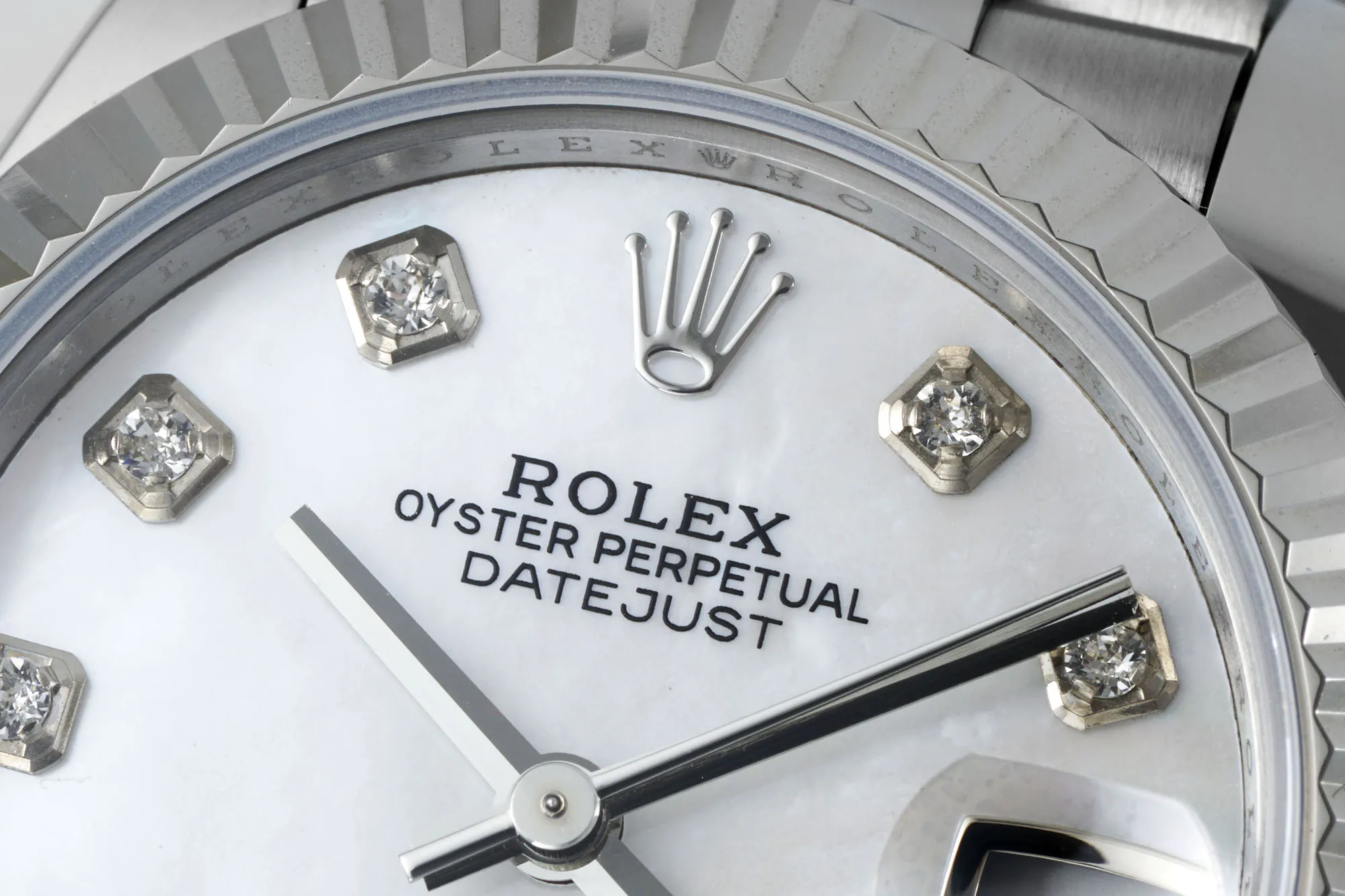 AR Factory Rolex Datejust 31mm White Dial Diamond Bezel Jubilee Bracelet Stainless Steel Ladies Watch - 图片 4