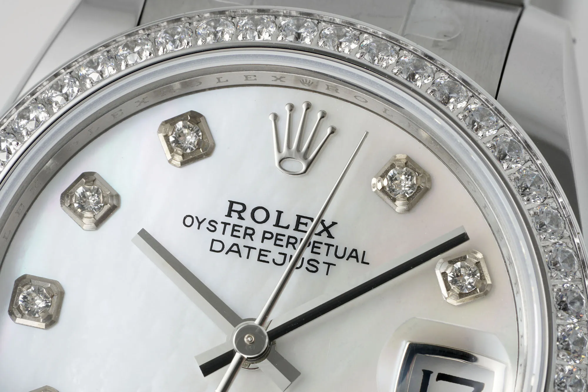 AR Factory Rolex Datejust 31mm White Dial Diamond Bezel Stainless Steel Oyster Bracelet Women’s Watch - 图片 4