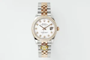 AR Factory Rolex Datejust 31mm White Dial Diamond Bezel Two-Tone Oystersteel and Yellow Gold Jubilee Bracelet Ladies Watch