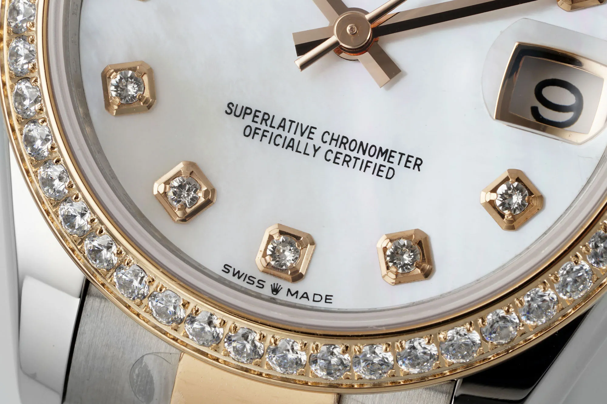 AR Factory Rolex Datejust 31mm White Dial Diamond Bezel Two-Tone Oystersteel and Yellow Gold Ladies Watch - 图片 5
