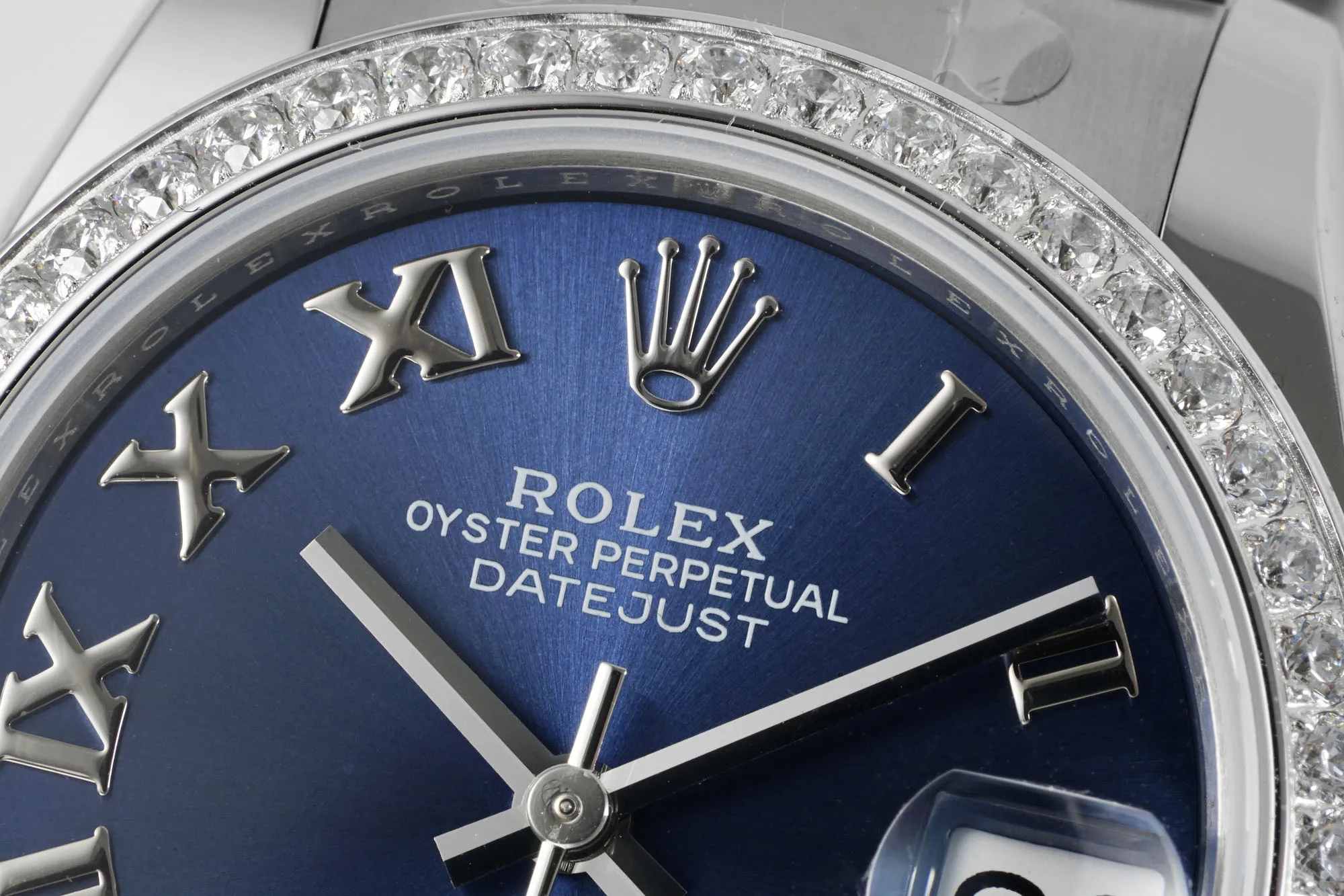 AR Factory Rolex Datejust 36mm Blue Dial Roman Numerals Diamond Bezel Stainless Steel Oyster Bracelet Luxury Watch - 图片 3