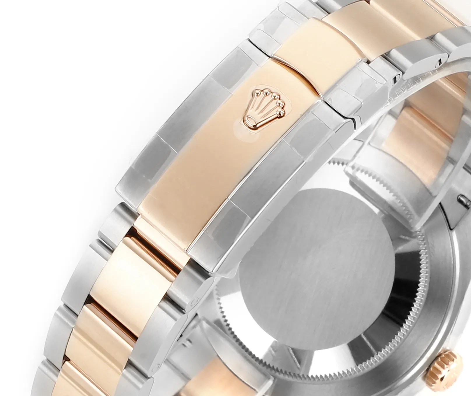 AR Factory Rolex Datejust 41mm Two-Tone Rose Gold and Stainless Steel Pink Dial Fluted Bezel Automatic Men’s Watch - 图片 8