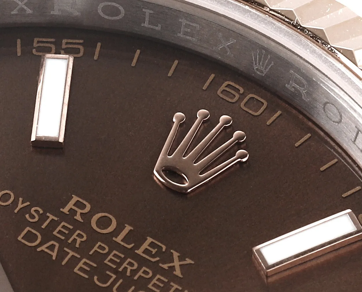 AR Factory Rolex Datejust 41mm Two-Tone Rose Gold and Steel Fluted Bezel Chocolate Brown Dial Jubilee Bracelet Automatic Men’s Watch - 图片 5
