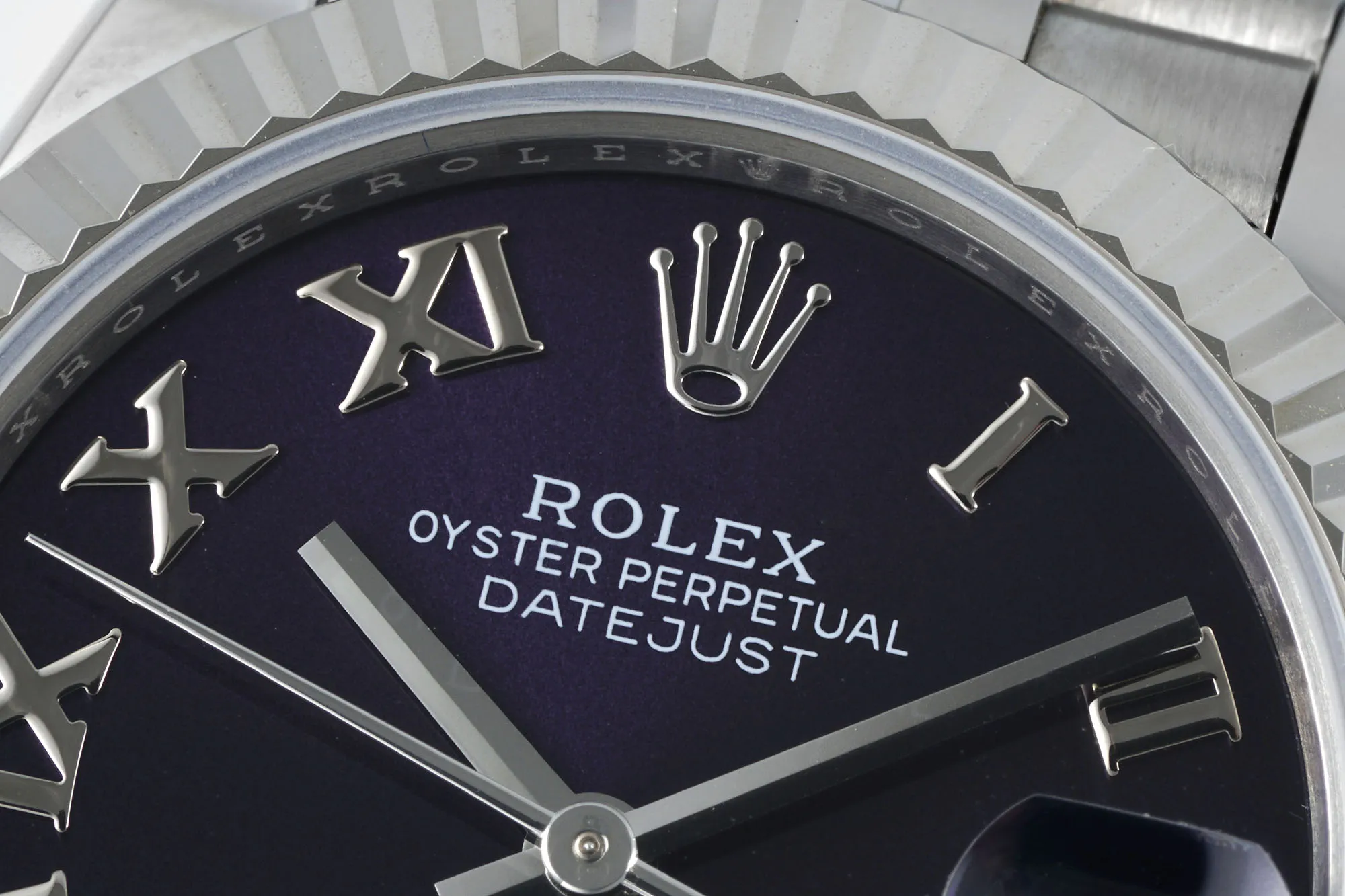 AR Factory Rolex Datejust Purple Dial Roman Numerals Stainless Steel Jubilee Bracelet Women’s Luxury Watch - 图片 4