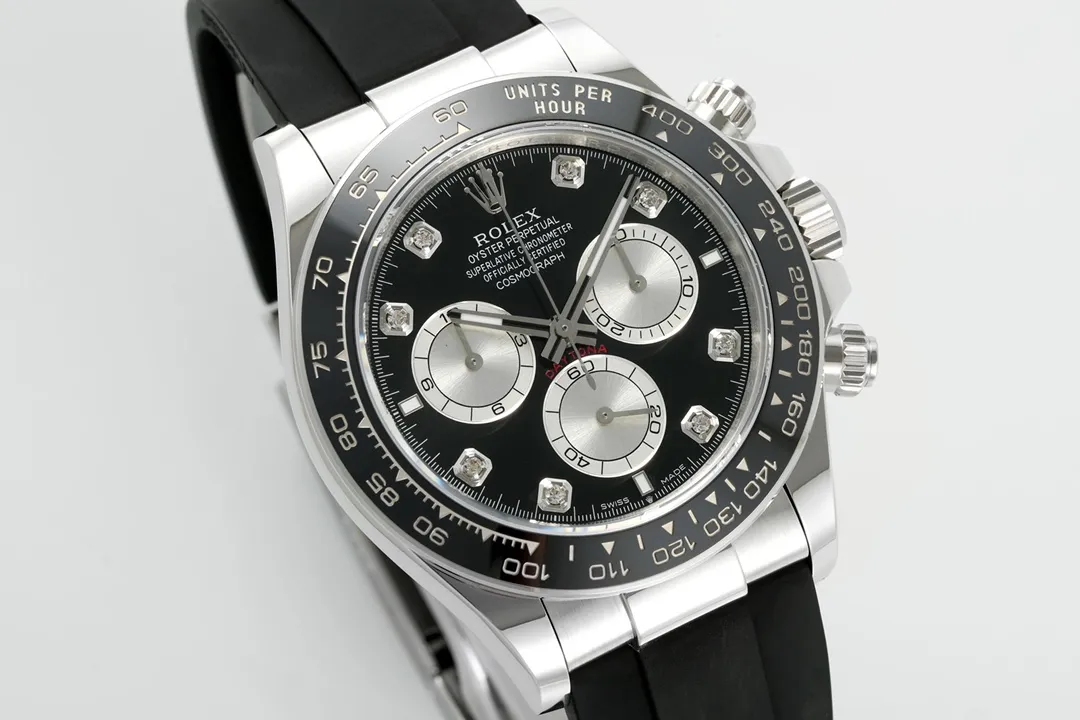 AR Factory Rolex Daytona – Black Dial, Stainless Steel Case, Rubber Strap VSF Watches Chronograph - 图片 2