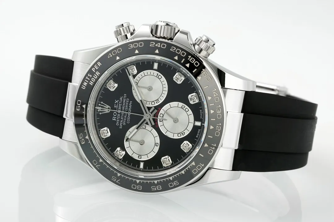AR Factory Rolex Daytona – Black Dial, Stainless Steel Case, Rubber Strap VSF Watches Chronograph - 图片 5