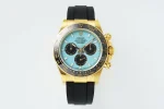 AR Factory Rolex Daytona Watch – Gold Case, Tiffany Blue Dial, Chronograph Style by VSF Watches Official Store