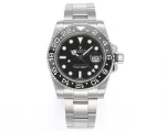 AR Factory Rolex GMT-Master II 40mm Black Dial Ceramic Bezel Stainless Steel Automatic Watch