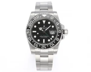 AR Factory Rolex GMT-Master II 40mm Black Dial Ceramic Bezel Stainless Steel Automatic Watch
