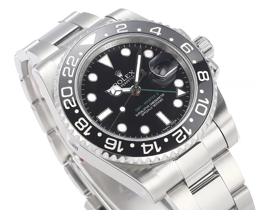 AR Factory Rolex GMT-Master II 40mm Black Dial Ceramic Bezel Stainless Steel Automatic Watch - 图片 2