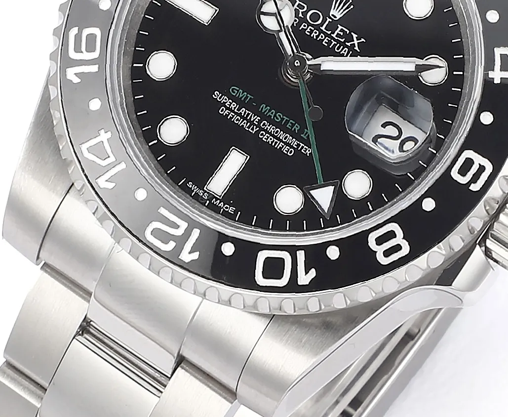 AR Factory Rolex GMT-Master II 40mm Black Dial Ceramic Bezel Stainless Steel Automatic Watch - 图片 3