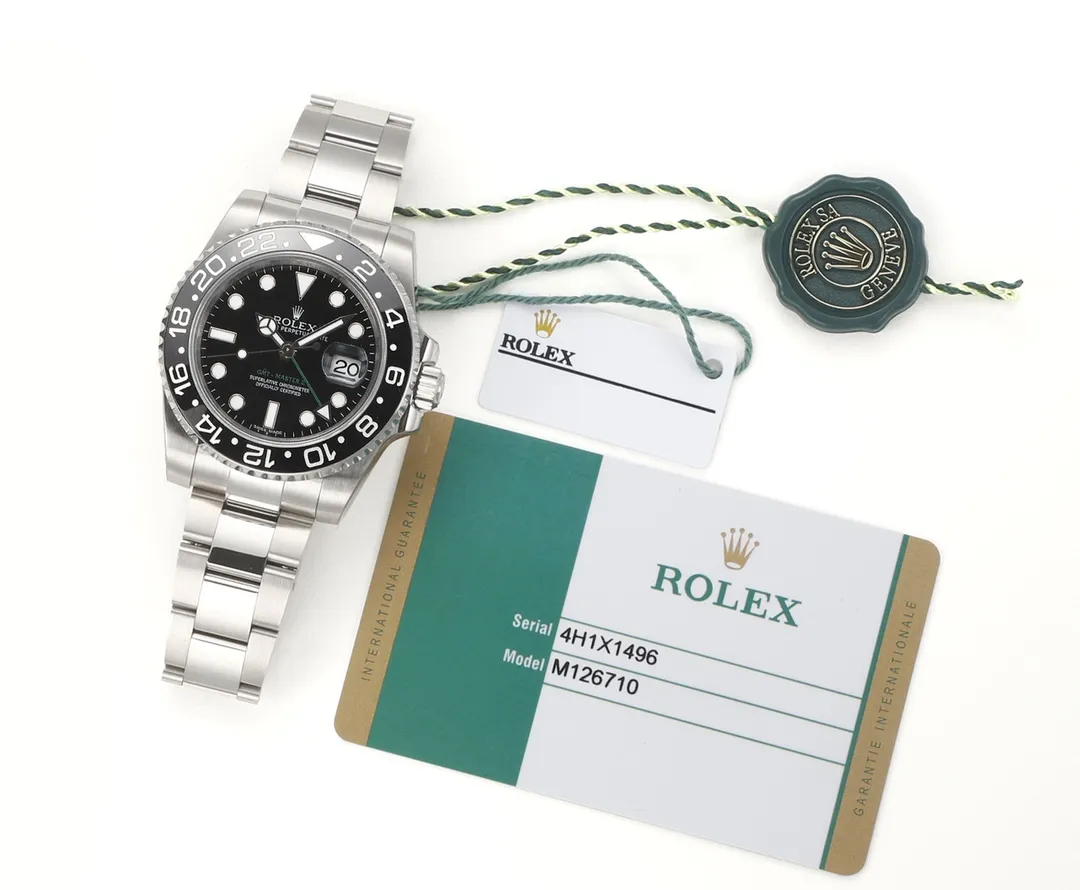 AR Factory Rolex GMT-Master II 40mm Black Dial Ceramic Bezel Stainless Steel Automatic Watch - 图片 8