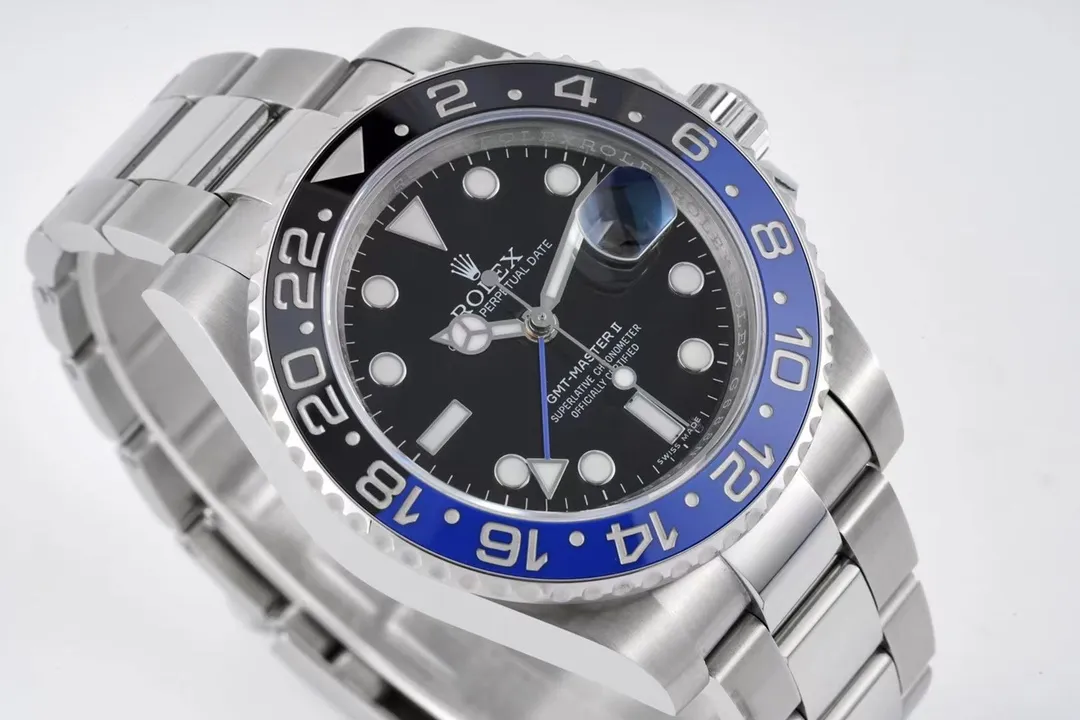 AR Factory Rolex GMT-Master II Batman Blue and Black Ceramic Bezel Automatic Watch 40mm - 图片 4