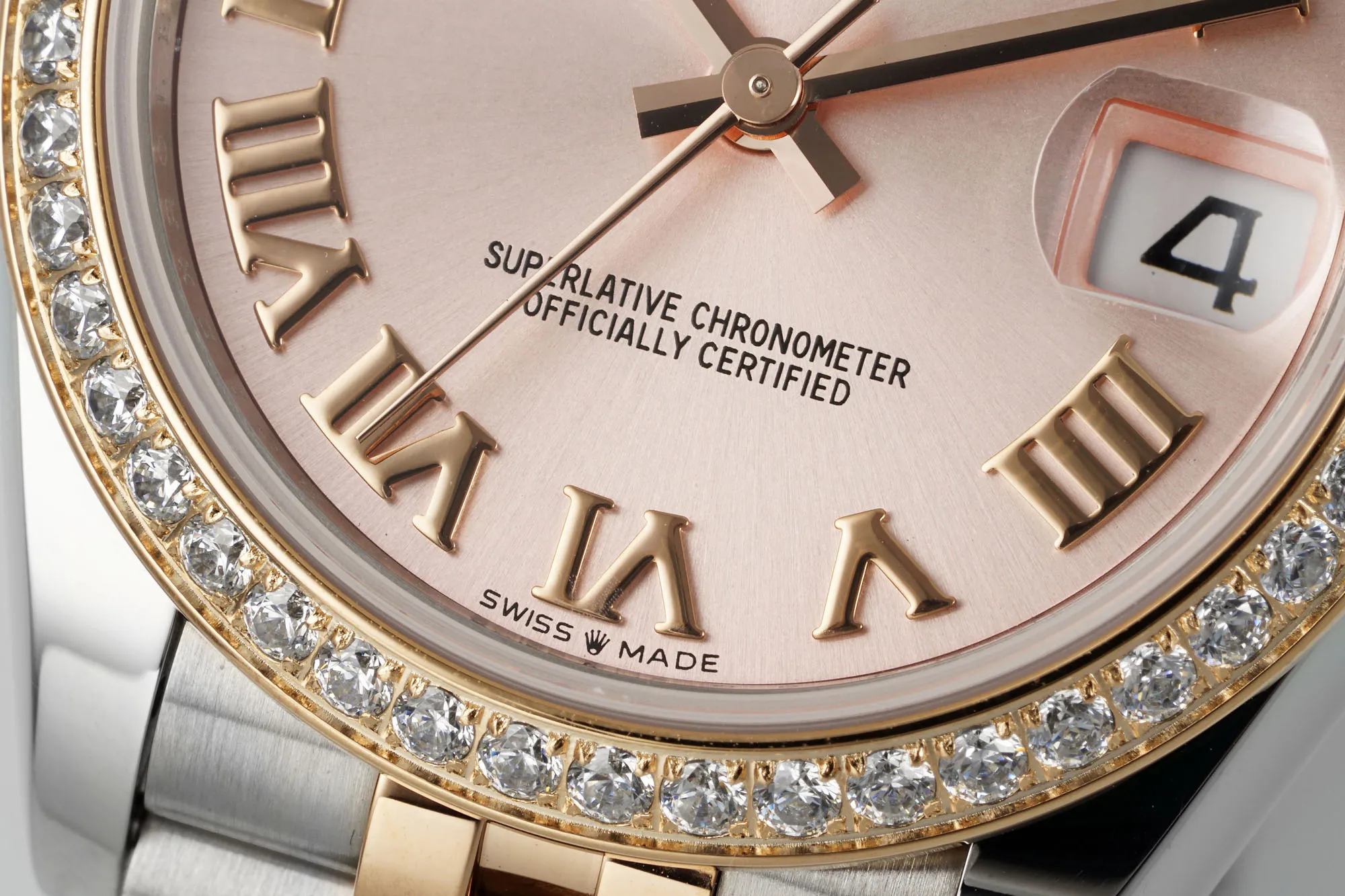AR Factory Rolex Lady-Datejust 28mm Pink Dial Diamond Bezel Two-Tone Stainless Steel and Yellow Gold Jubilee Bracelet Automatic Watch - 图片 3