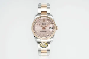 AR Factory Rolex Lady-Datejust 28mm Pink Dial Everose Gold & Stainless Steel Two-Tone Oyster Bracelet Watch
