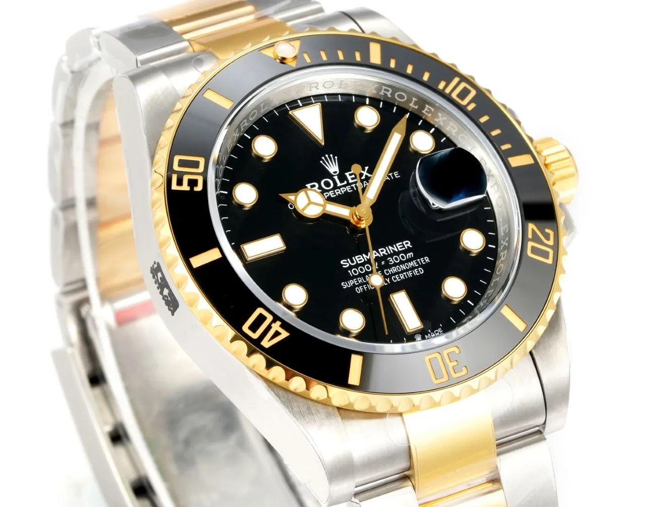 AR Factory Rolex Submariner Date Two-Tone Steel and Yellow Gold Black Watch - 图片 4
