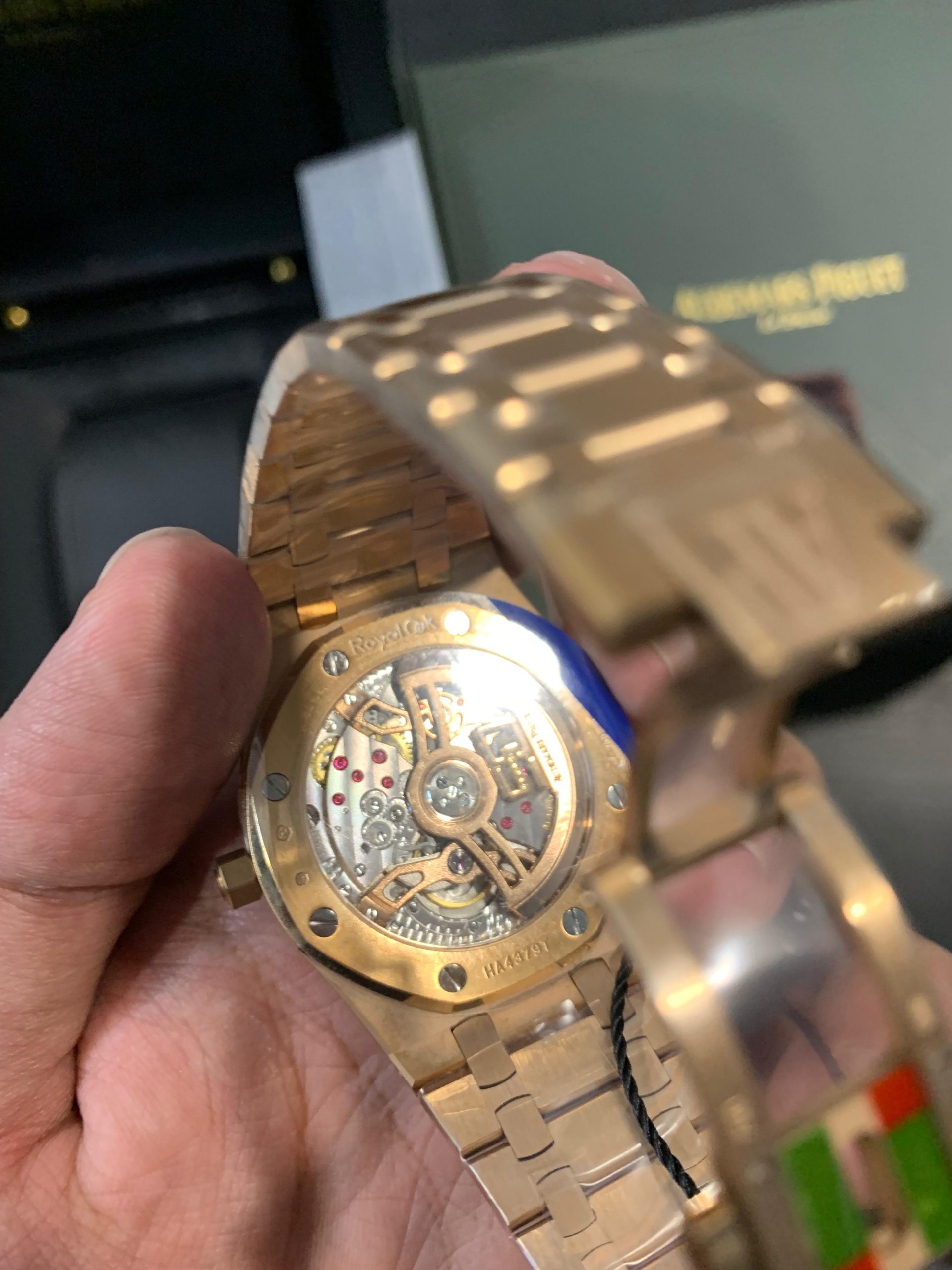 Audemars Piguet Royal Oak Jumbo 16202 Rose Gold Slate Grey Gradient Dial 50th Anniversary Replica - 图片 4