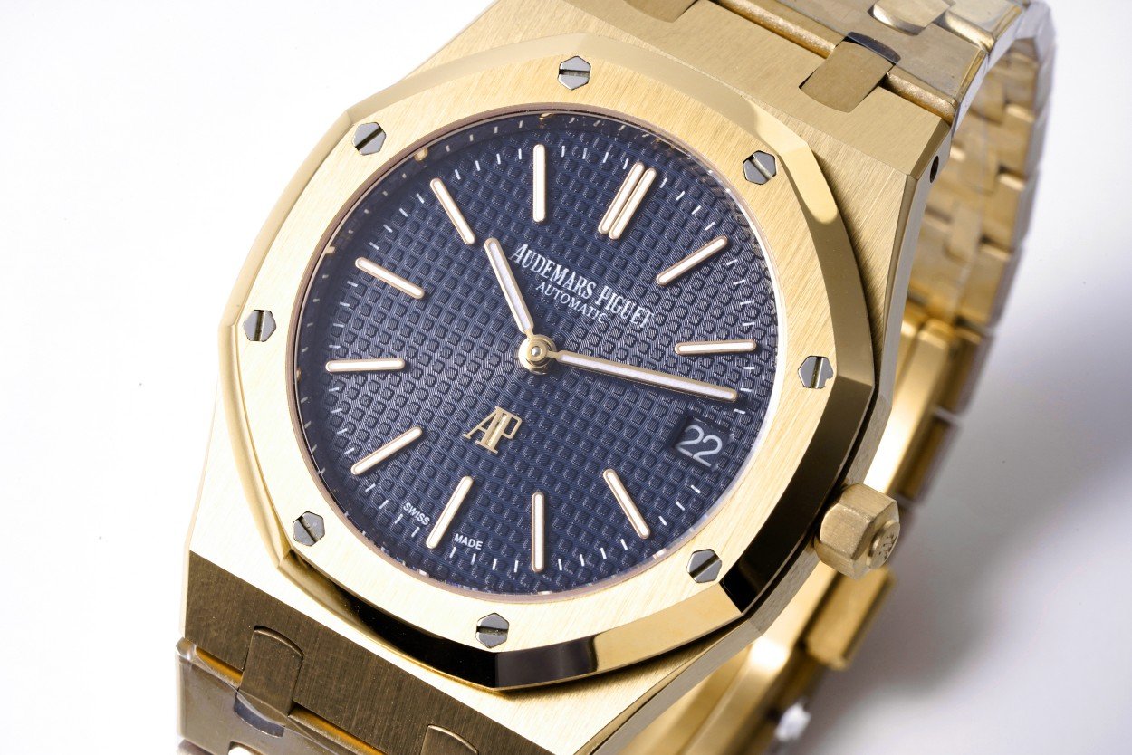 Audemars Piguet Royal Oak JUMBO Yellow Gold Blue dial - 图片 6