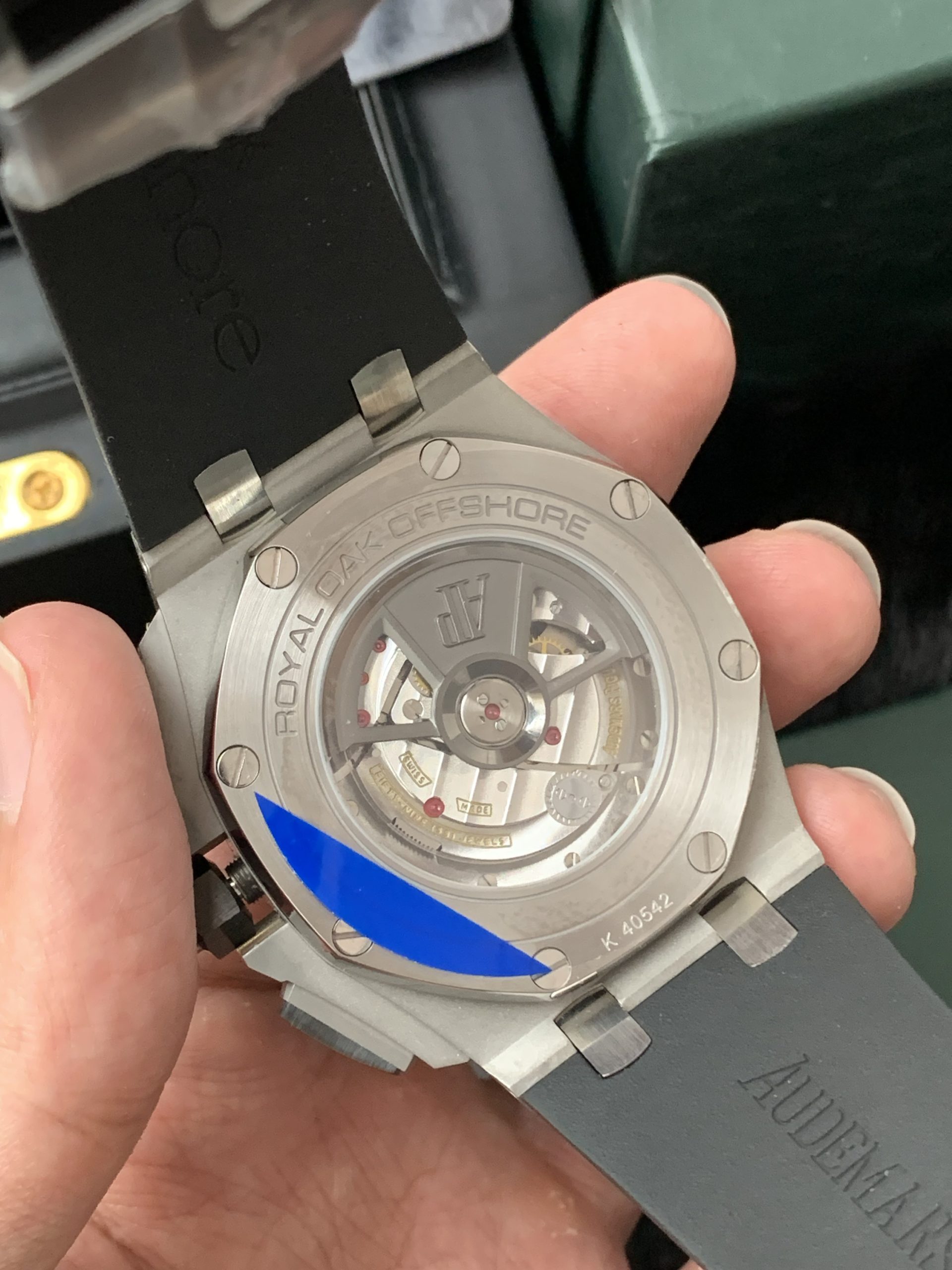 Audemars Piguet Royal Oak Offshore Titanium Black bezel Grey Dial Replica - 图片 2