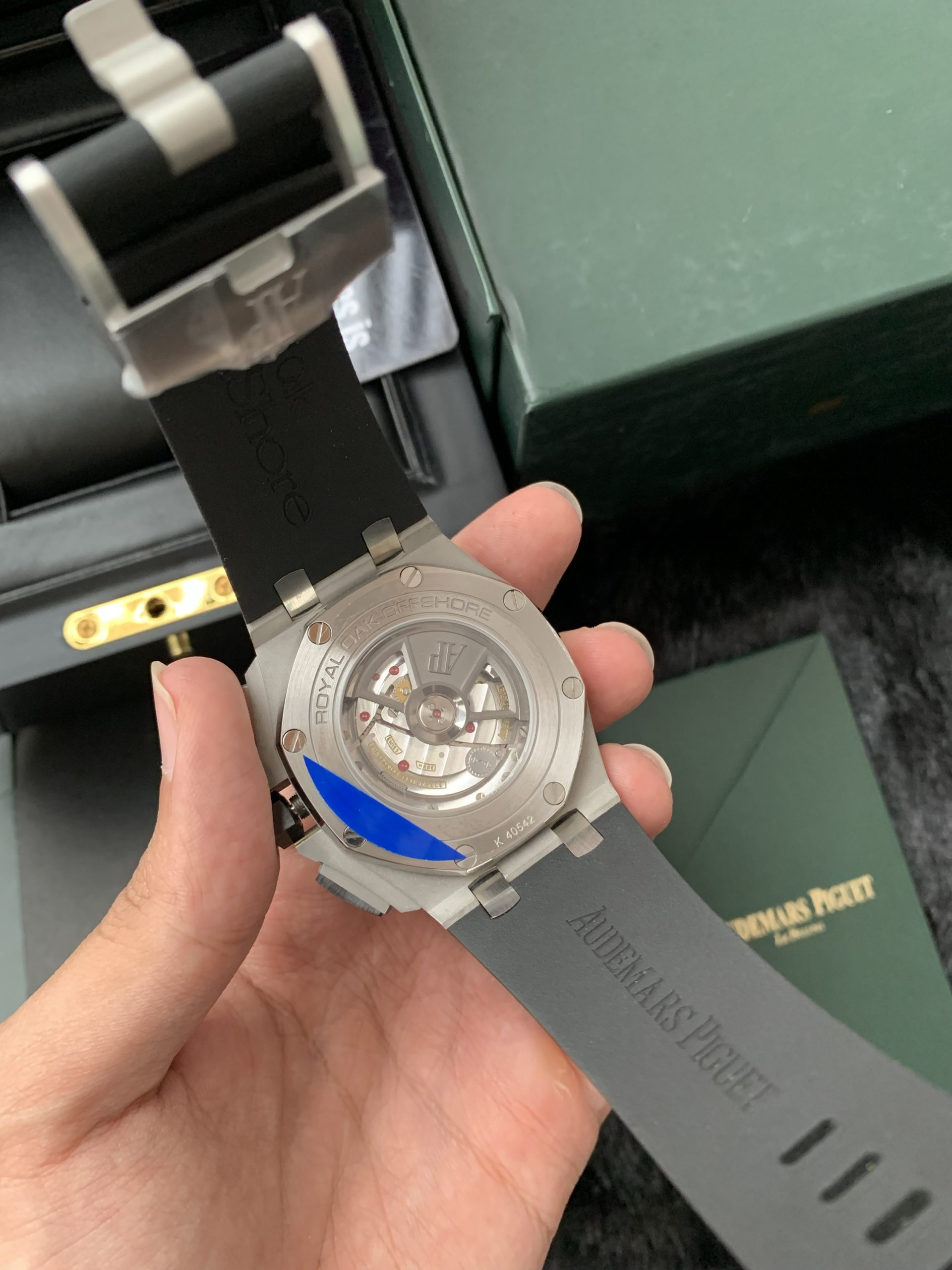 Audemars Piguet Royal Oak Offshore Titanium Black bezel Grey Dial Replica - 图片 4