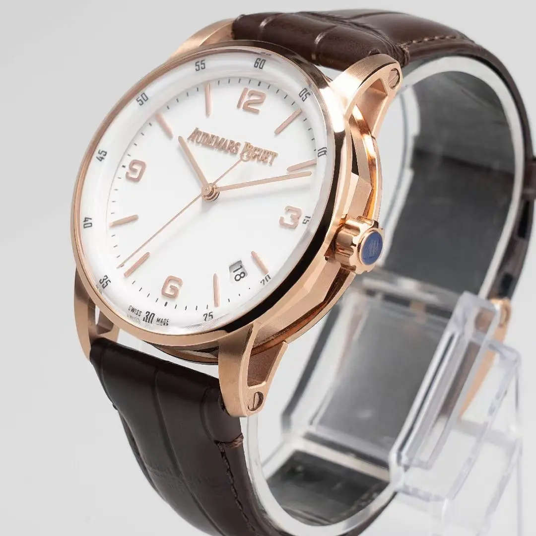 BBR Factory Audemars Piguet Code 11.59 White Dial Brown Leather – Premium Super Clone Watch Replica - 图片 6