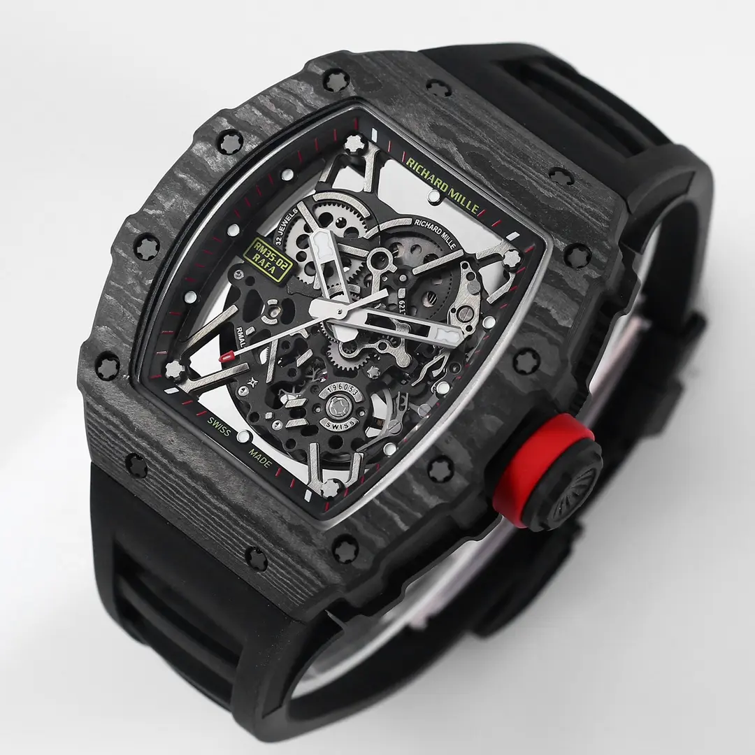 BBR Factory Richard Mille RM 35-02 Rafael Nadal Black Super Clone Luxury Watch - 图片 3