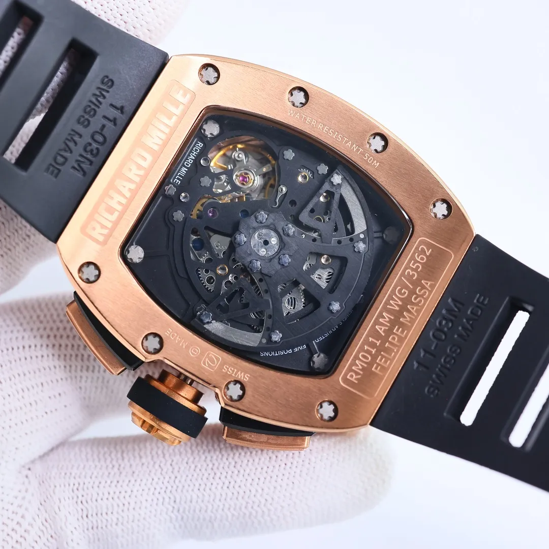 BBR Factory Richard Mille RM011-FM Rose Gold Chronograph – Premium Super Clone Watch - 图片 7