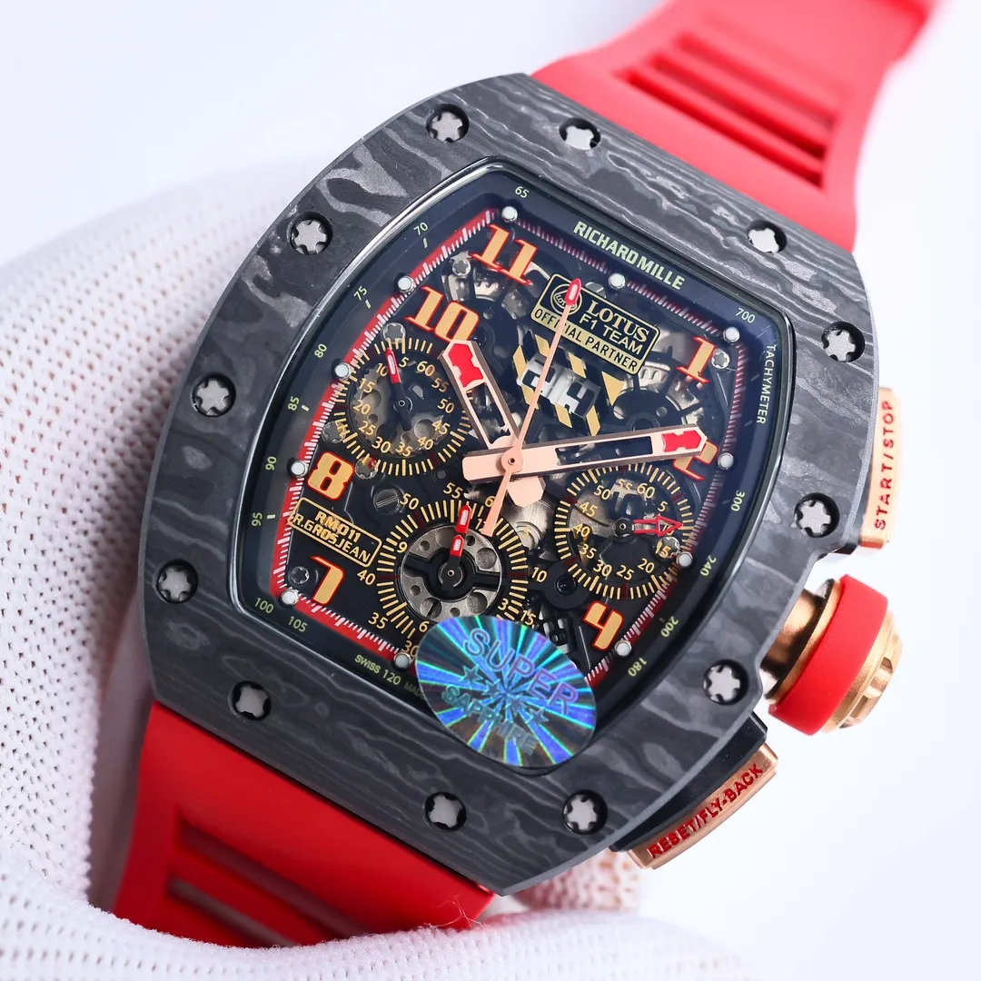BBR Factory Richard Mille RM011-FM Titanium Red Strap – Premium Super Clone Watch - 图片 3