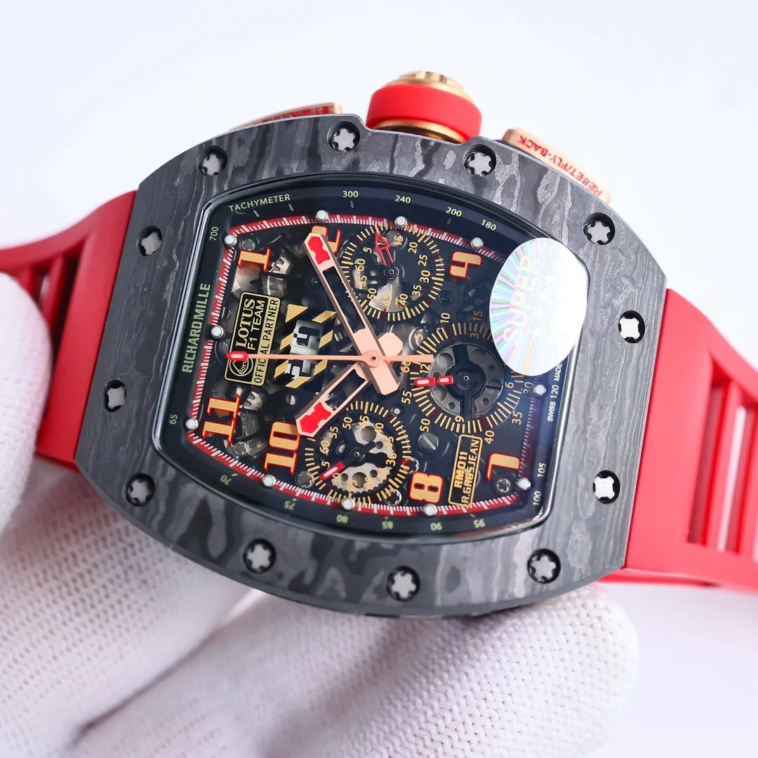 BBR Factory Richard Mille RM011-FM Titanium Red Strap – Premium Super Clone Watch - 图片 5