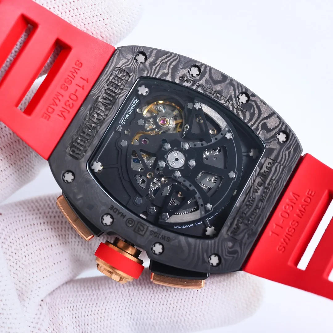 BBR Factory Richard Mille RM011-FM Titanium Red Strap – Premium Super Clone Watch - 图片 7