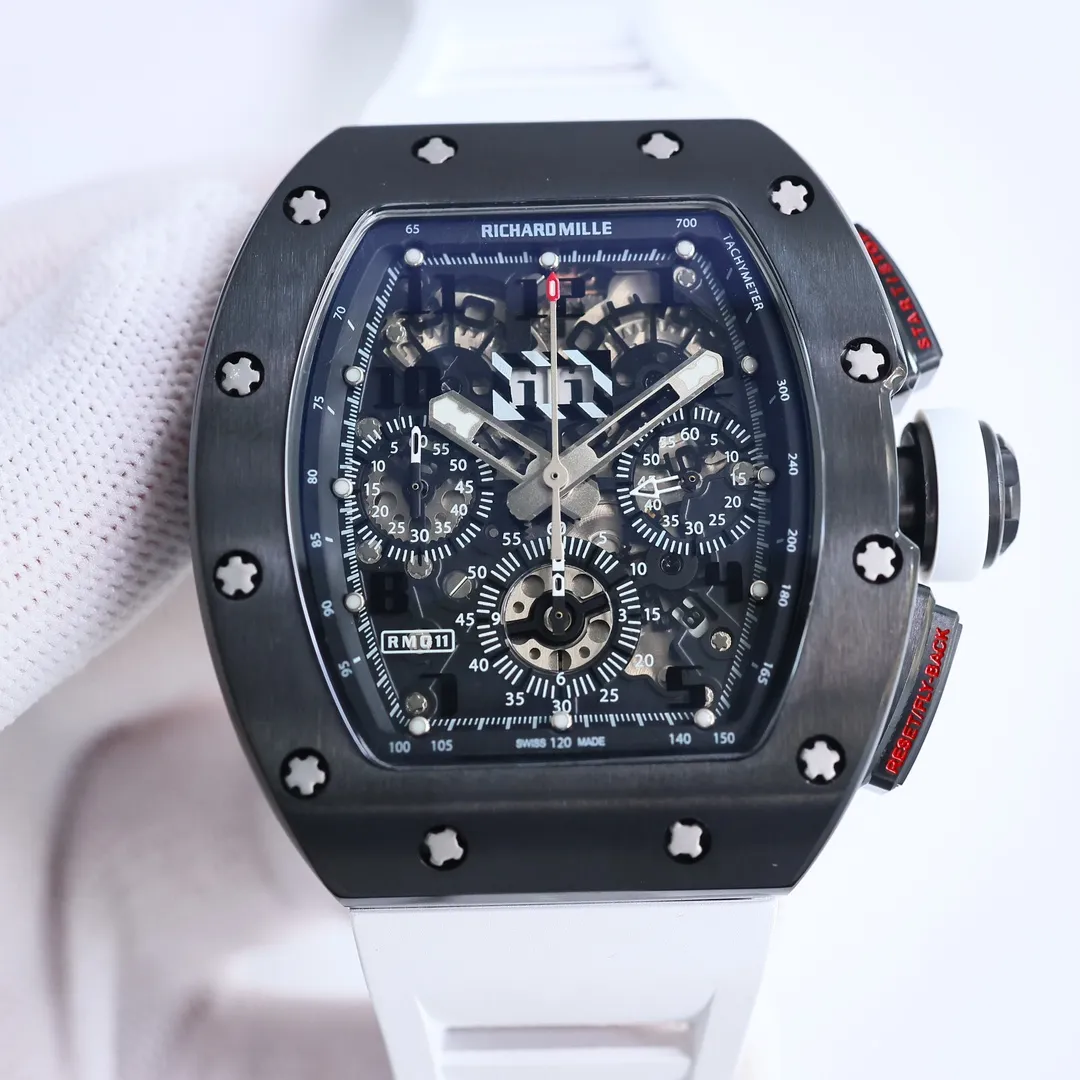BBR Factory Richard Mille RM011-FM White Strap Super Clone Watch – Premium Replica Richard Mille - 图片 2