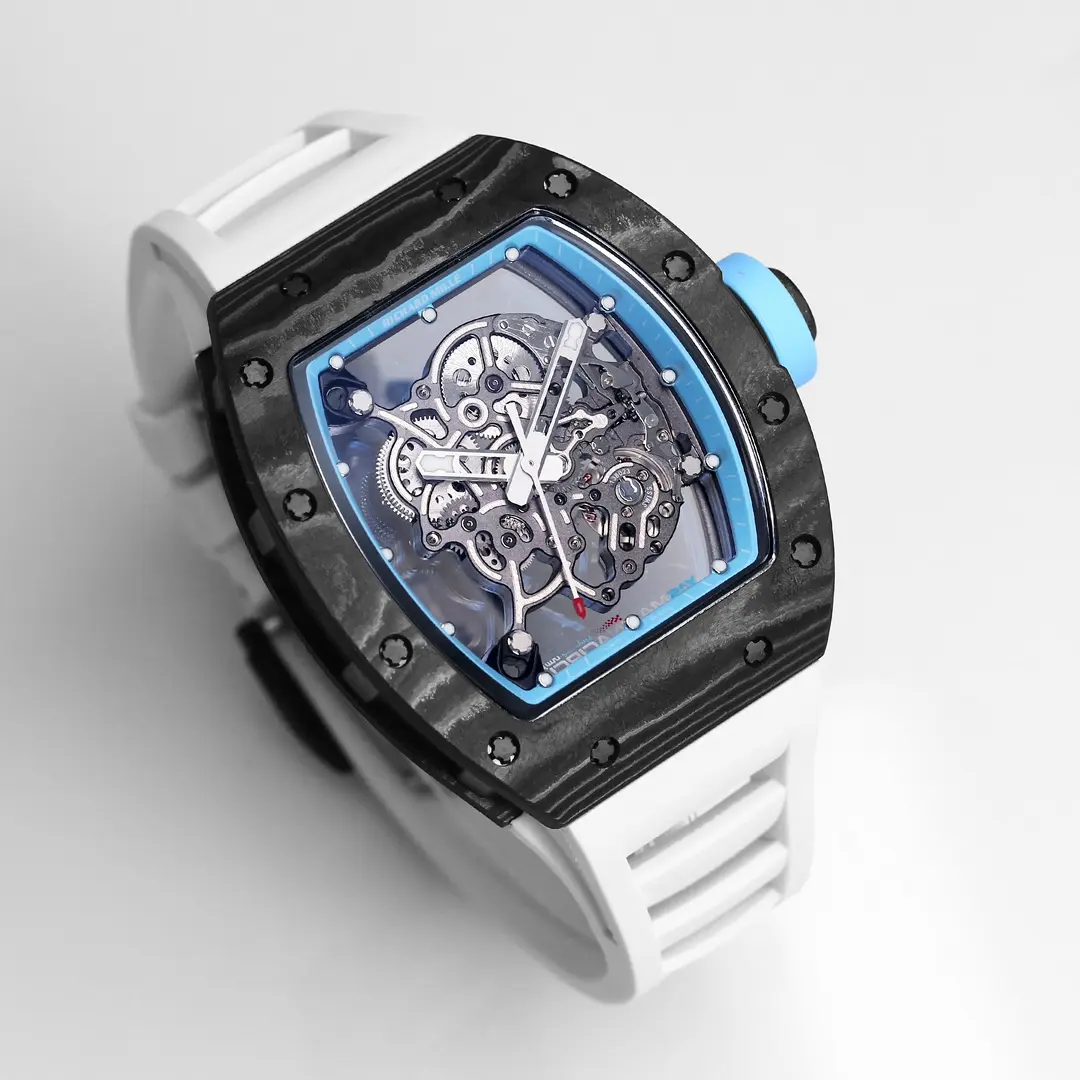 BBR Factory Richard Mille RM055 Carbon Fiber Blue Super Clone Luxury Watch - 图片 2