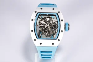 BBR Factory Richard Mille RM055 White Ceramic Blue Strap – Super Clone Replica Watch
