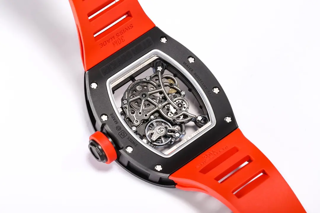 BBR Factory Richard Mille RM055 White Ceramic Red Strap – Premium Super Clone Watch - 图片 7