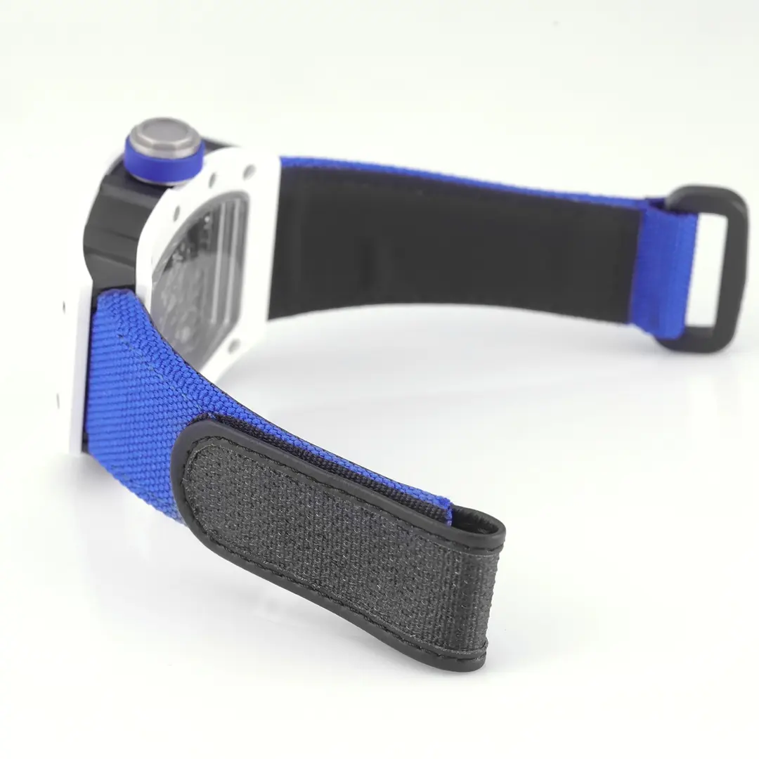 BBR Factory Richard Mille White Ceramic Blue Strap Super Clone Watch – Premium Replica Richard Mille Watch - 图片 8