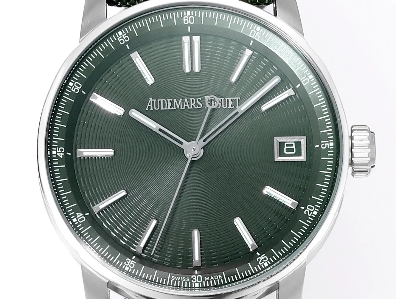 BF Factory Audemars Piguet CODE 11.59 Green Woven Strap Super Clone Replica Watch - 图片 2
