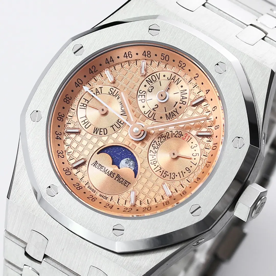 BF Factory Audemars Piguet Royal Oak Perpetual Calendar Steel Blue Dial – Premium Super Clone Watch - 图片 9