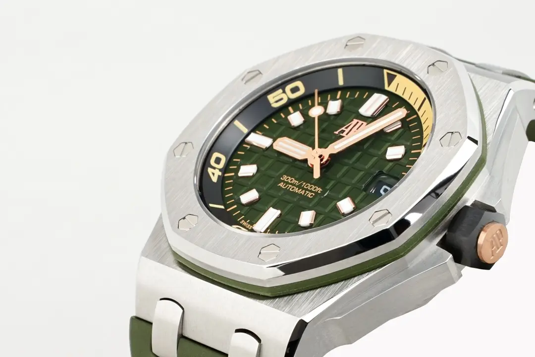 BF Factory BF Offshore Diver Watch 15720 Green Rubber – Super Clone Watches Edition - 图片 2