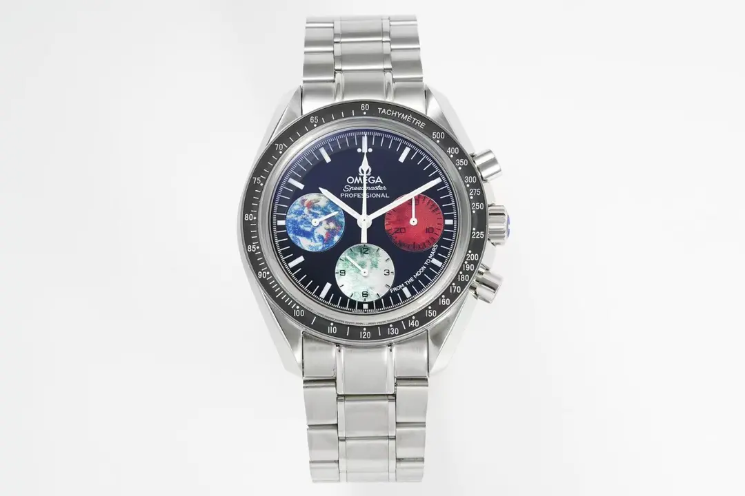 BF Factory Omega Speedmaster 9300 Blue Red White Dial VSF Watch