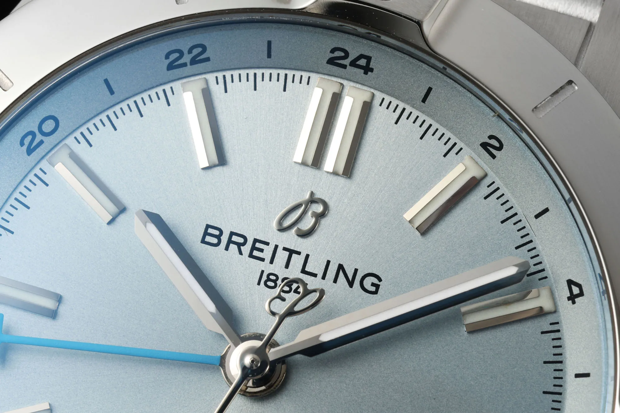 BLS Factory Breitling Chronomat Automatic Ice Blue Dial Stainless Steel Bracelet Watch - 图片 4