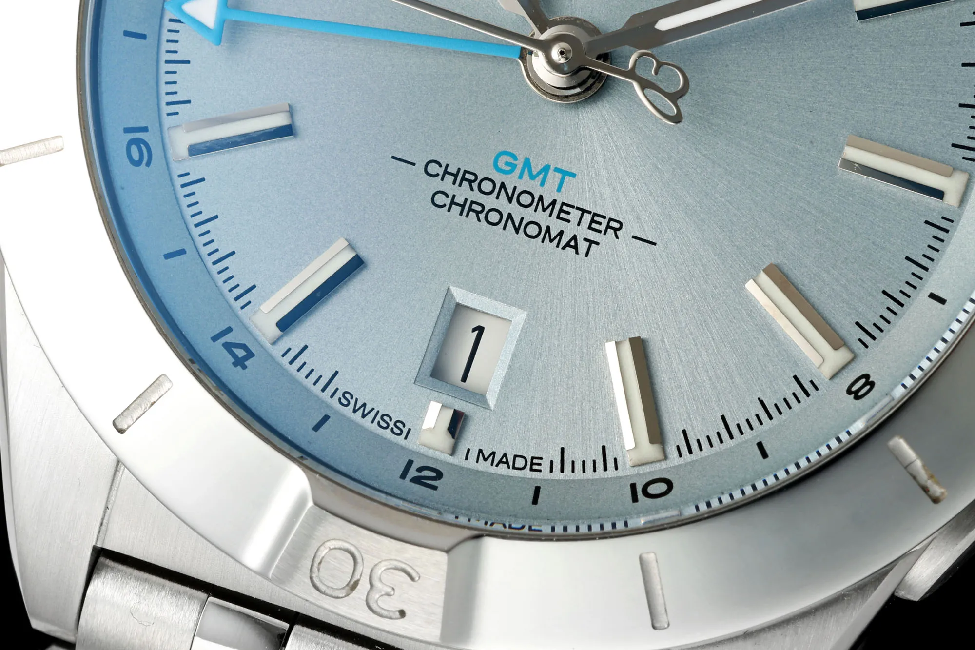 BLS Factory Breitling Chronomat Automatic Ice Blue Dial Stainless Steel Bracelet Watch - 图片 5