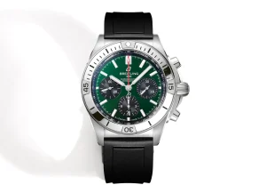 BLS Factory Breitling Chronomat Automatic Chronograph Green Dial Stainless Steel Case Men’s Watch