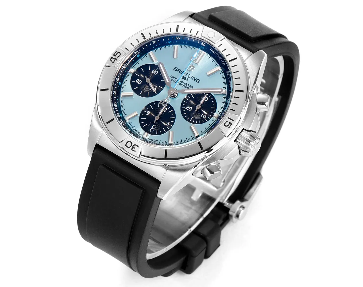 BLS Factory Breitling Chronomat Automatic Chronograph Ice Blue Dial Watch - 图片 2