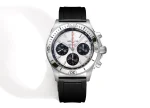 BLS Factory Breitling Chronomat B01 Automatic Chronograph Watch – Silver Case, White Panda Dial