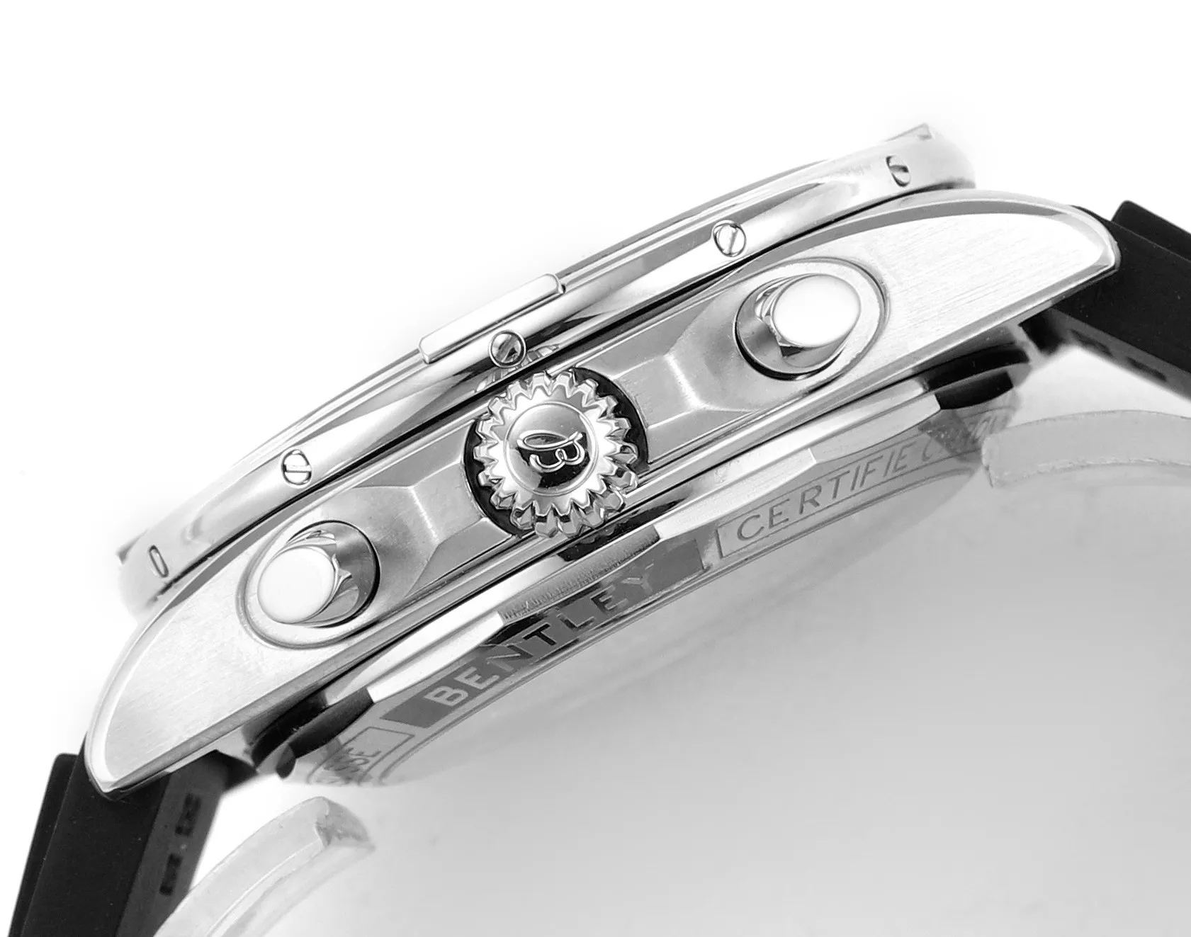 BLS Factory Breitling Chronomat B01 Automatic Chronograph Watch – Silver Case, White Panda Dial - 图片 5