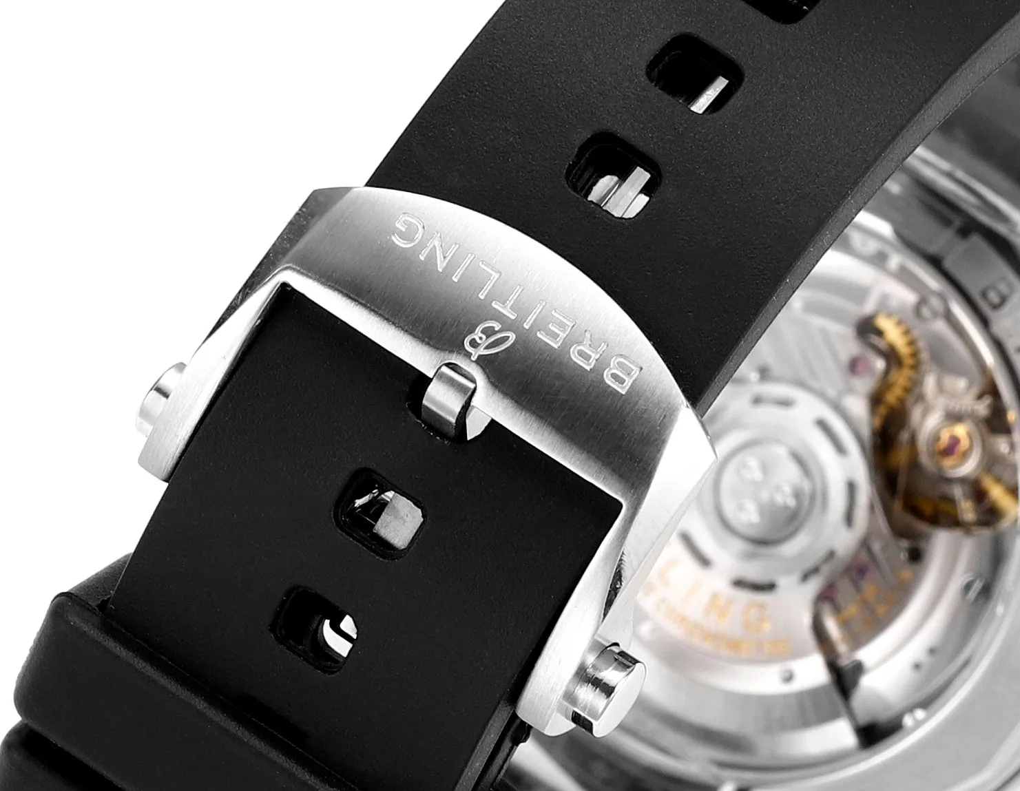 BLS Factory Breitling Chronomat B01 Automatic Chronograph Watch – Silver Case, White Panda Dial - 图片 7